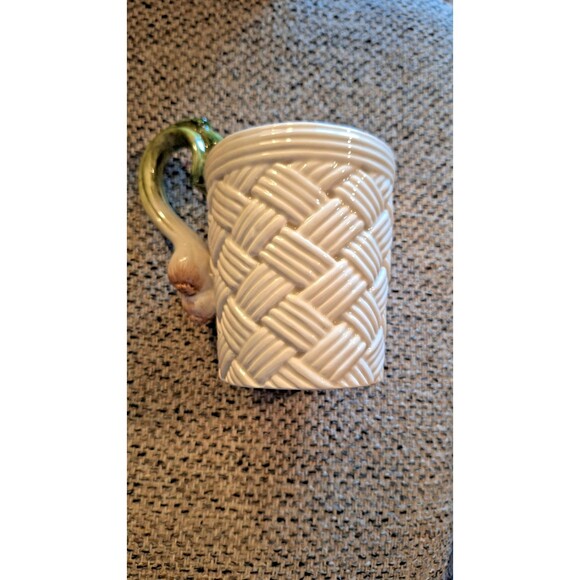 Set of 4 Fitz & Floyd Vegetable Garden Basket Mugs Different Veggies Mint in Box - Picture 10 of 12